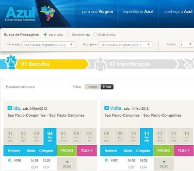 Passagens de Campinas para Congonhas por R$ 29,90