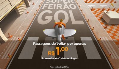 Gol vende passagem por R$ 1 e TAM dá desconto de 90%