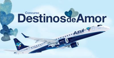 Azul lança concurso que vai garantir 40 passagens de graça para marcar Dia dos Namorados