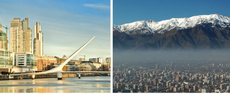 Pós-pandemia conheça a América do Sul! Voos a partir de R$ 788 para o Chile e R$ 1071 para a Argentina