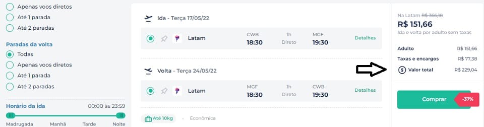 Concorrência força queda das passagens no Paraná: voos de ida e volta por apenas R$ 229