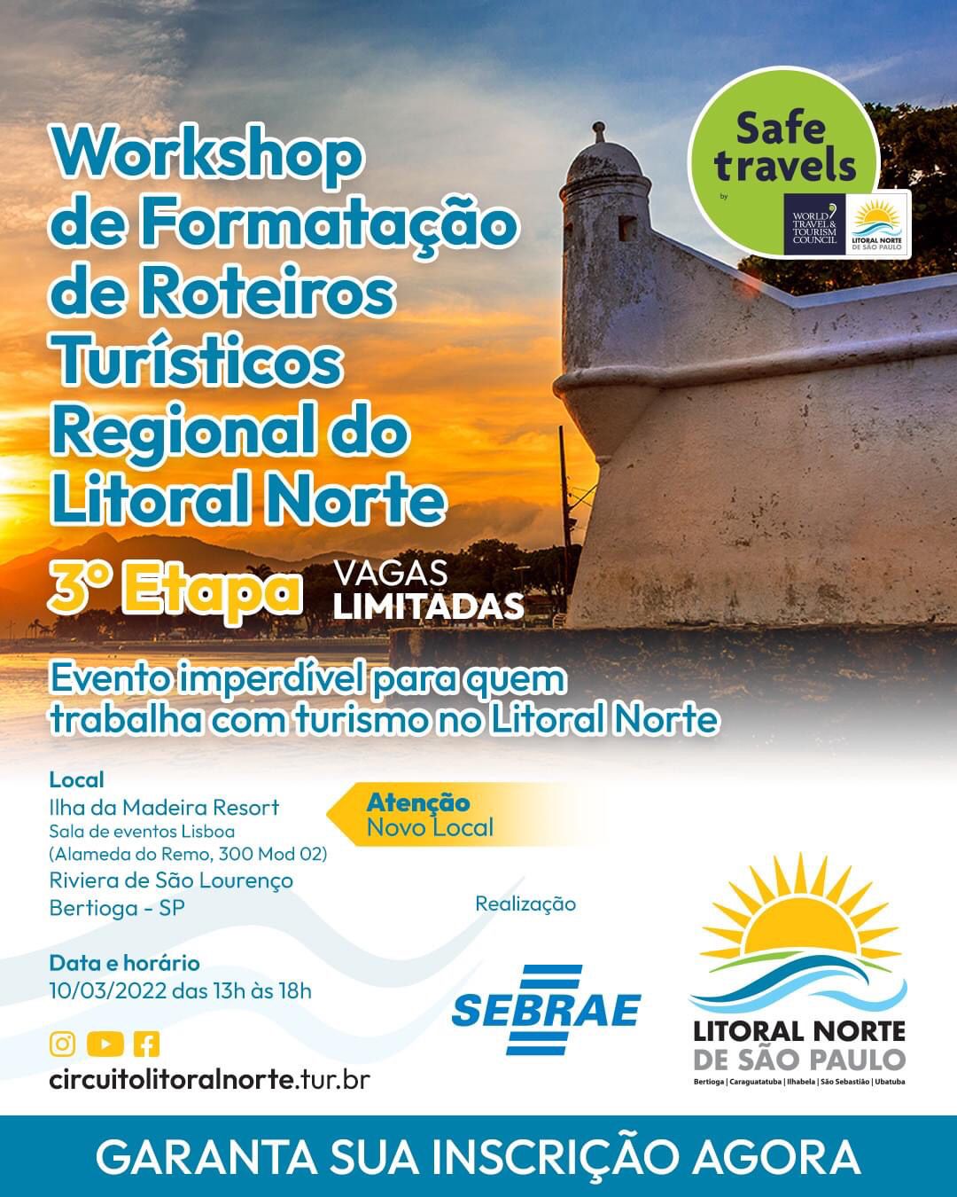 Bertioga recebe 3º Workshop de Formatação de Roteiros Turísticos Regionais do Circuito Litoral Norte